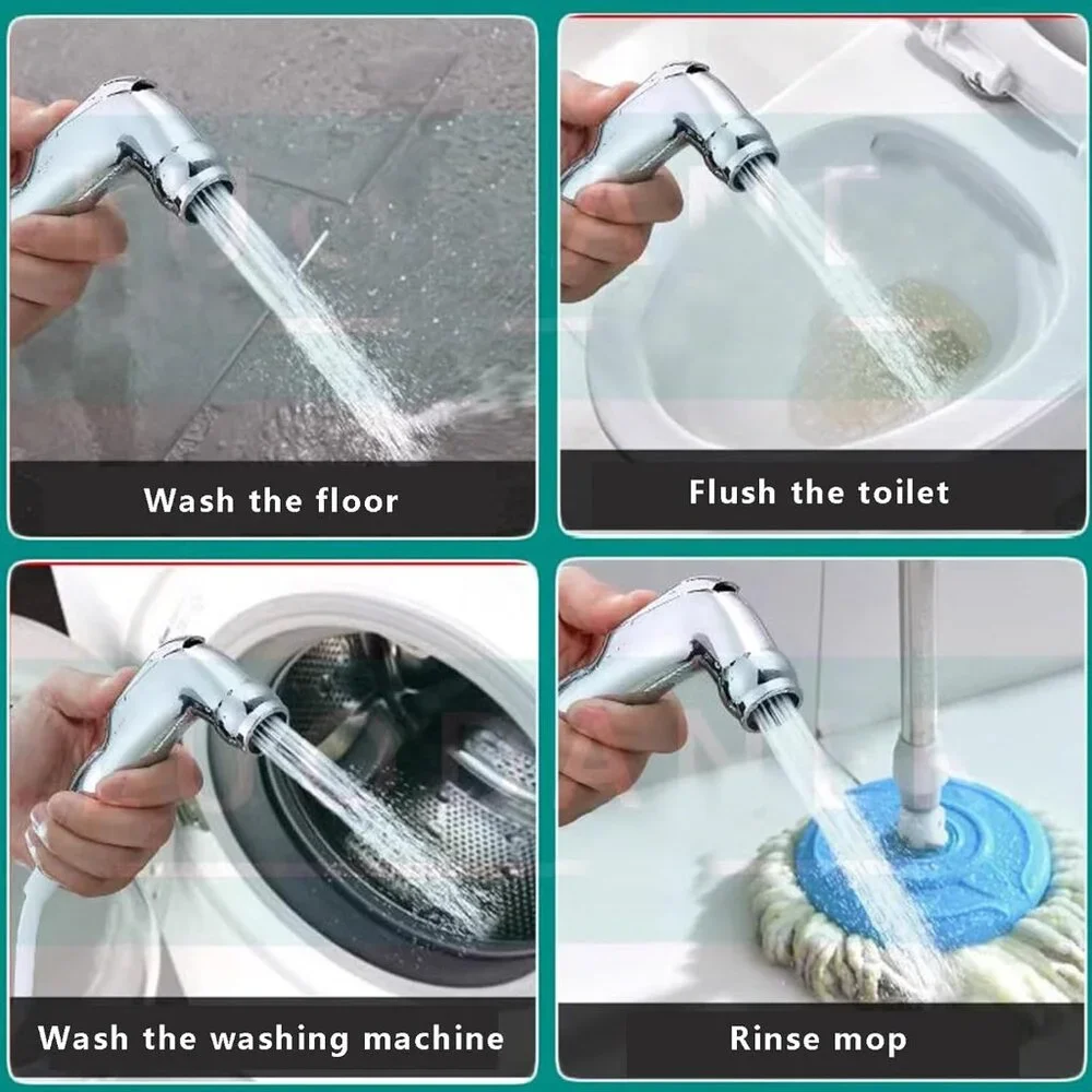 Dog Shower Hose Attachment with Towel and Gloves
